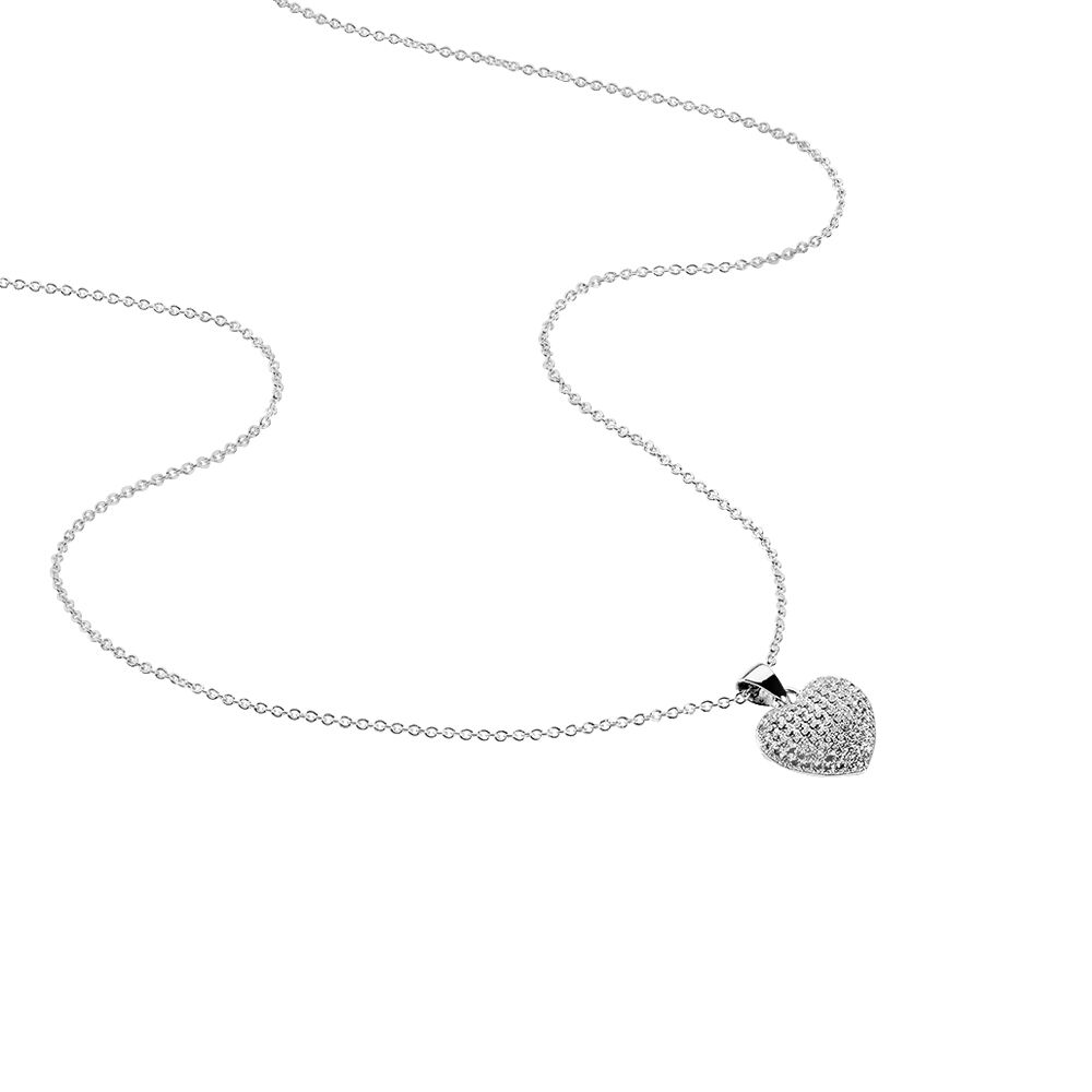 Collier Adoucha Argent Blanc Oxyde De Zirconium - Colliers avec pierres Femme | Marc Orian