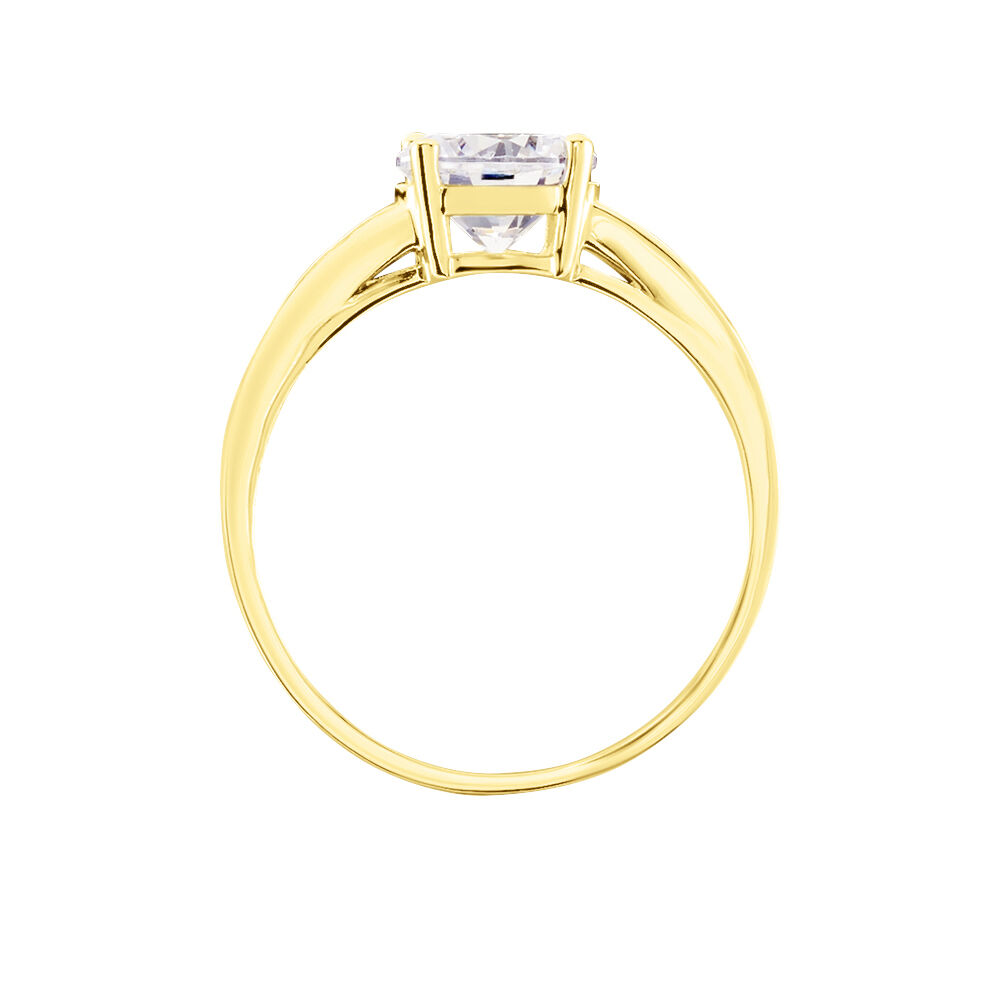 Bague Tatjana Or Jaune Oxyde De Zirconium - Solitaires Femme | Marc Orian