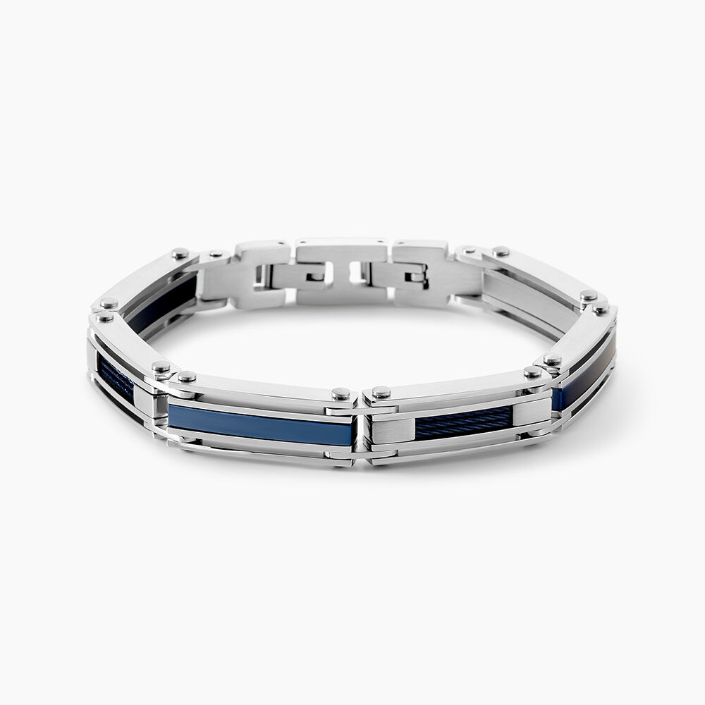 Bracelet Jourdan Acier Bicolore - Bracelets cha&icirc;nes Homme | Marc Orian