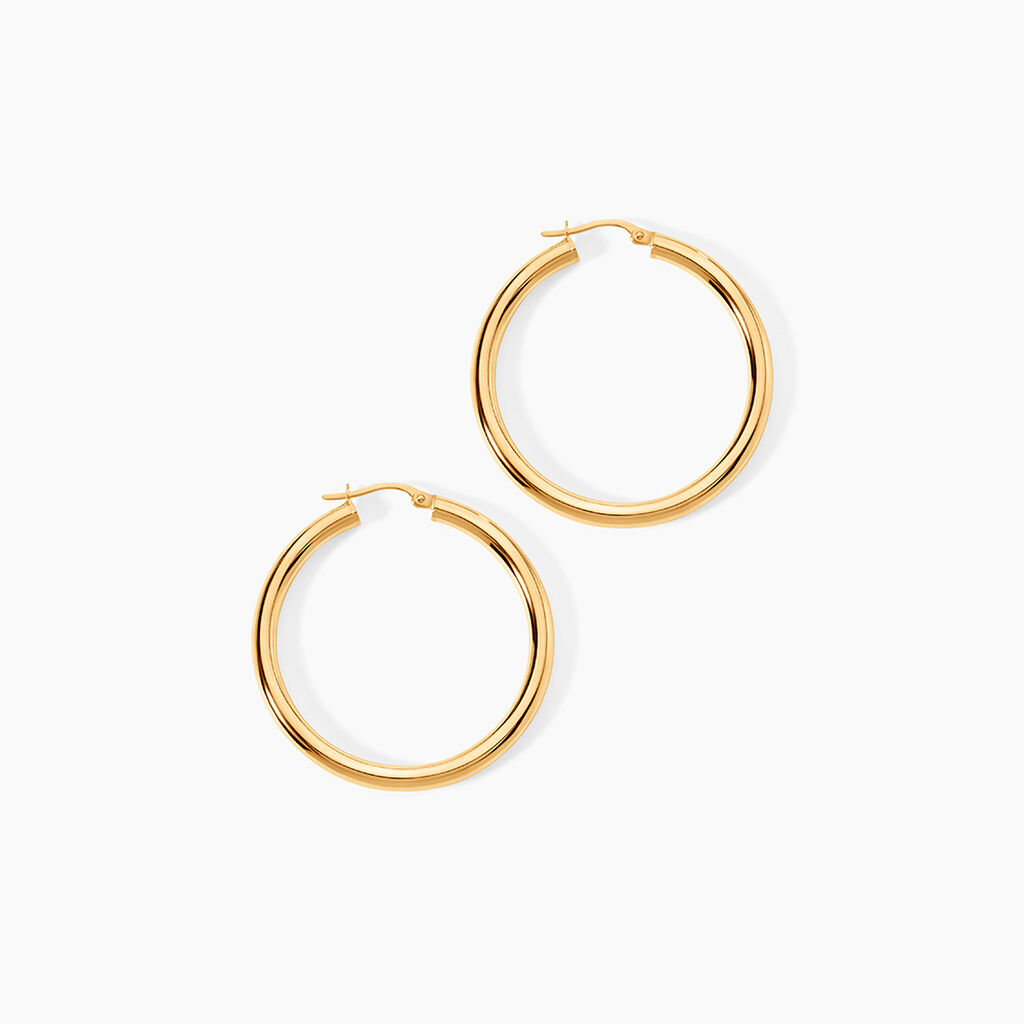 Cr&eacute;oles Ajania Or Jaune - Cr&eacute;oles Femme | Marc Orian