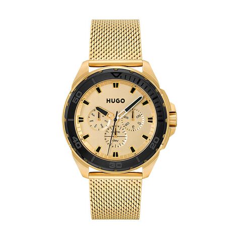 Montre Hugo Fresh Doré - Montres étanches Homme | Marc Orian