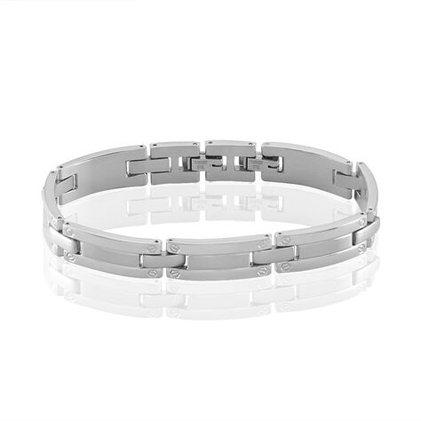 Bracelet Hector Acier Blanc - Bracelets chaînes Homme | Marc Orian