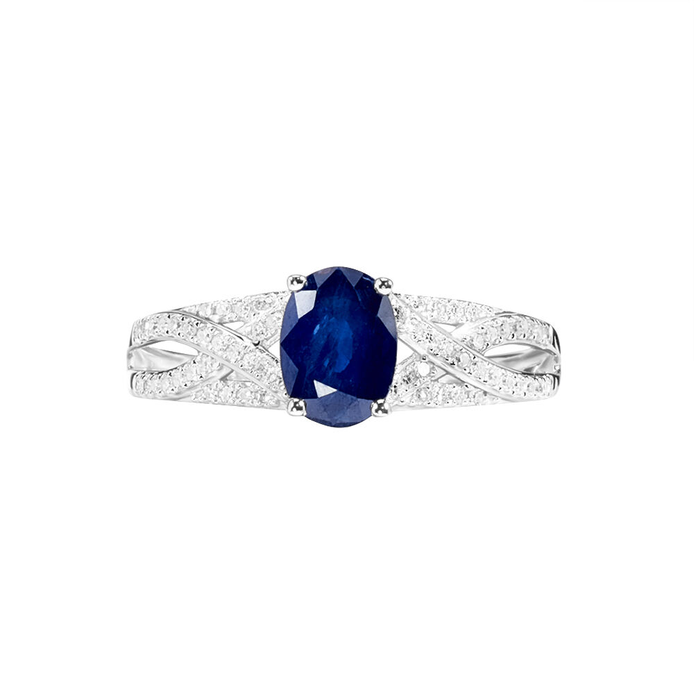 Bague Tehina Or Blanc Saphir Et Diamant B3DFBSB593H Marc Orian Bijouterie en ligne
