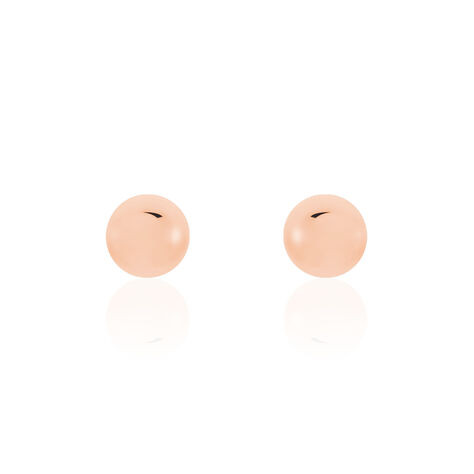 Boucles D'oreilles Puces Fidelia Boule Or Rose - Clous d'oreilles Femme | Marc Orian