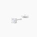 Boucles D'oreilles Puces 4 Griffes Or Blanc Diamant Synthetique - Puces Femme | Marc Orian