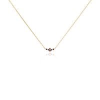 Collier Céphée Plaqué Or Doré Pierres De Synthèses