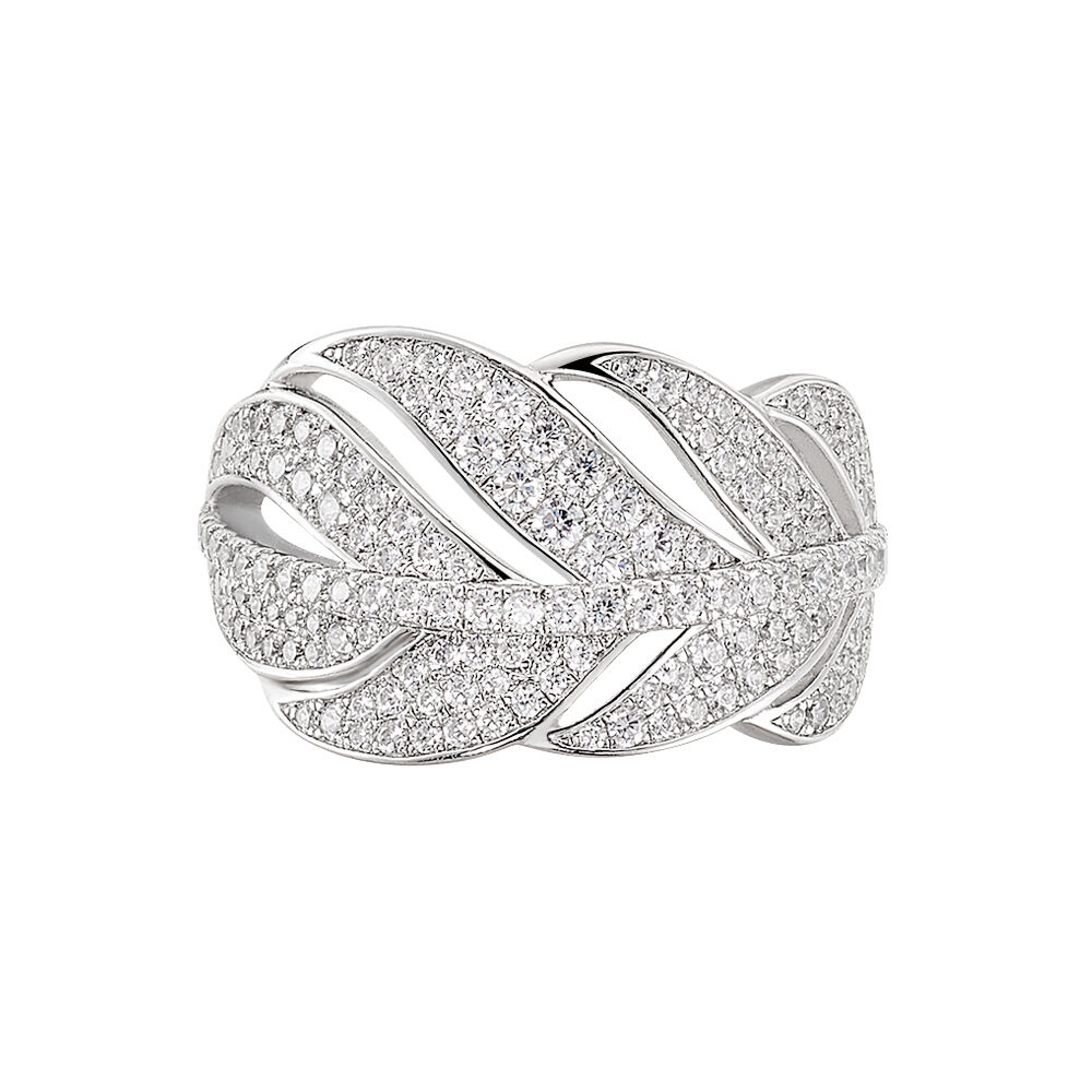 Bague Lonie Argent Blanc Oxyde De Zirconium - Bagues avec pierre Femme | Marc Orian