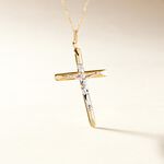 Pendentif Damian Croix Or Bicolore - Pendentifs Famille | Marc Orian