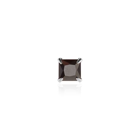 Boucle D'oreille Puce Unitaire Paco Argent Blanc Oxyde De Zirconium - Puces Homme | Marc Orian