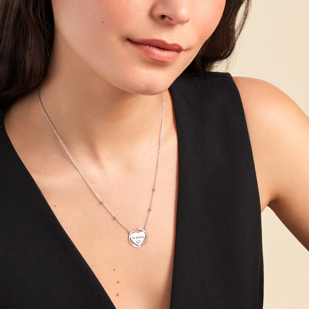 Collier Argent Blanc Akosua - Colliers Femme | Marc Orian