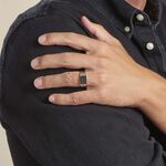 Bague Phebus Him Bruce Acier Blanc - Bijoux fantaisie Homme | Marc Orian