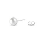 Boucles D'oreilles Puces Virgie Argent Blanc - Puces Femme | Marc Orian