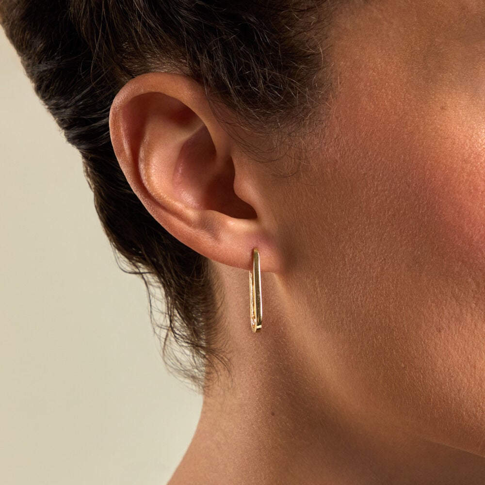 Cr&eacute;oles Coleman Argent Dor&eacute; A L'Or 750/1000 - Cr&eacute;oles Femme | Marc Orian