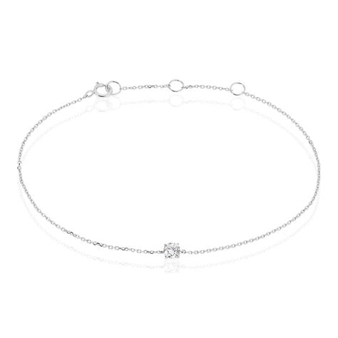 Bracelet Adula Or Blanc Oxyde De Zirconium - Bracelets chaînes Femme | Marc Orian