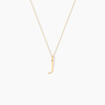 Pendentif Ionia Lettre Or Jaune - Pendentifs Famille | Marc Orian