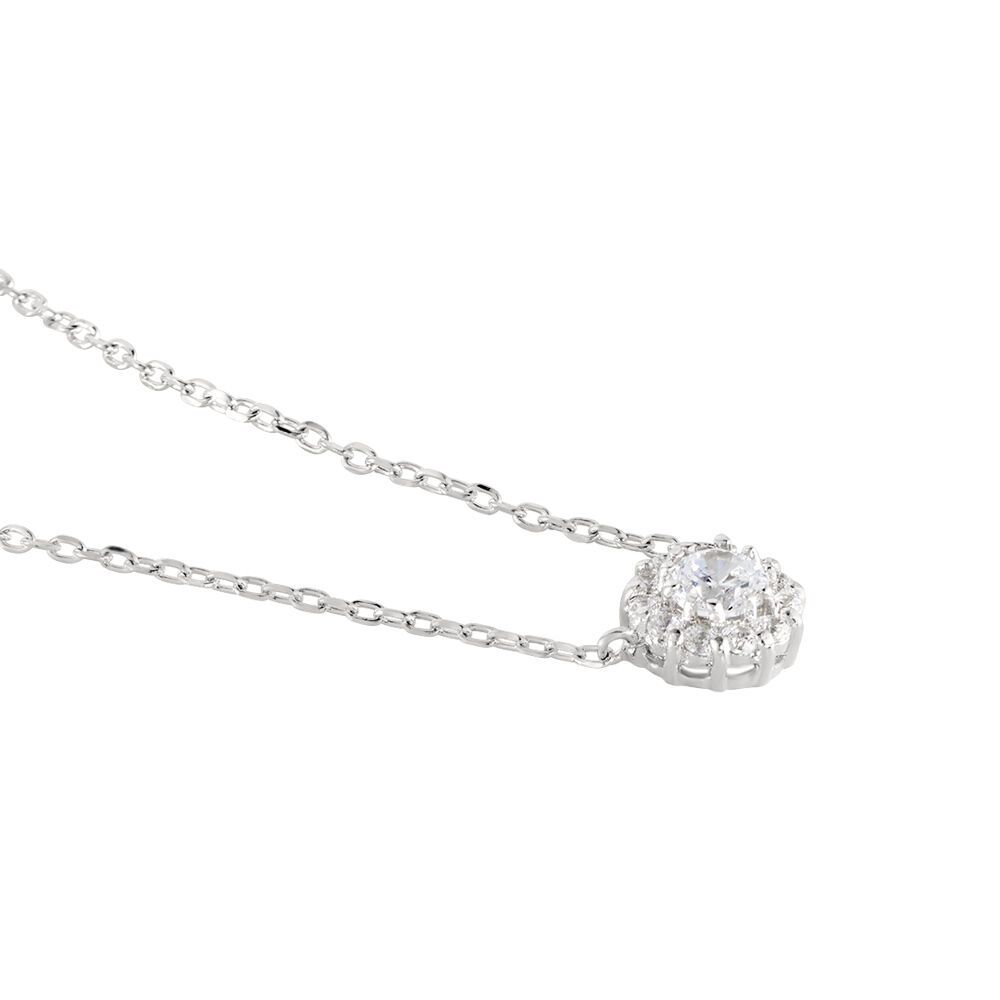 Collier Swanny Argent Blanc Oxyde De Zirconium - Colliers avec pierres Femme | Marc Orian