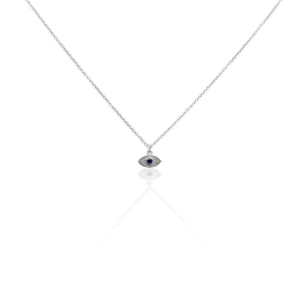 Collier Josue Argent Blanc Oxyde De Zirconium - Colliers avec pierres Femme | Marc Orian