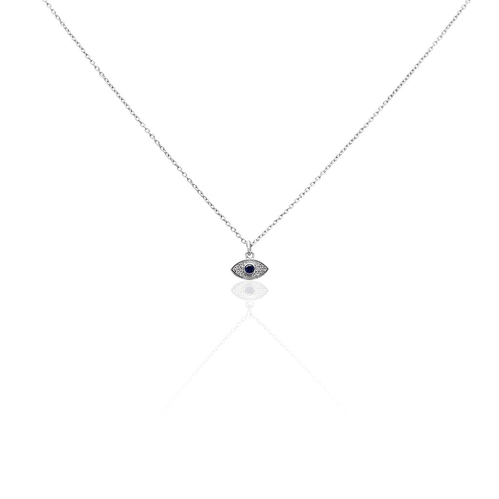 Collier Josue Argent Blanc Oxyde De Zirconium - Colliers avec pierres Femme | Marc Orian