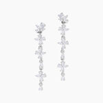 Boucles D'Oreilles Pendantes Feeria Argent Blanc Oxyde De Zirconium - Pendantes Femme | Marc Orian