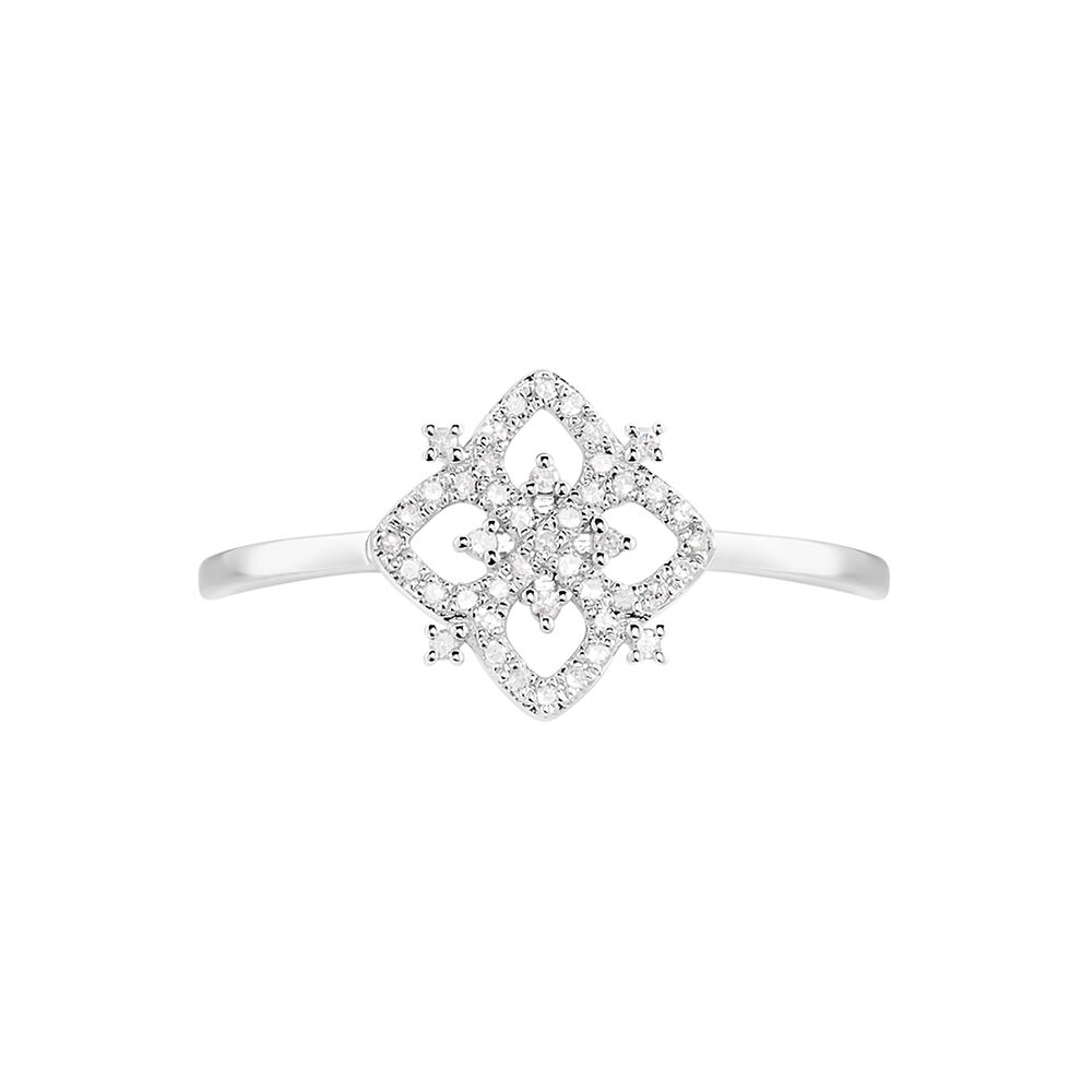 Bague Vasya Or Blanc Diamant - Bagues pierres pr&eacute;cieuses Femme | Marc Orian