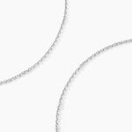 Cha&icirc;ne Claudine Maille For&ccedil;at Argent Blanc - Colliers fantaisie Famille | Marc Orian