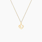 Pendentif Eudocie Coeur Lettre Or Jaune - Pendentifs Femme | Marc Orian