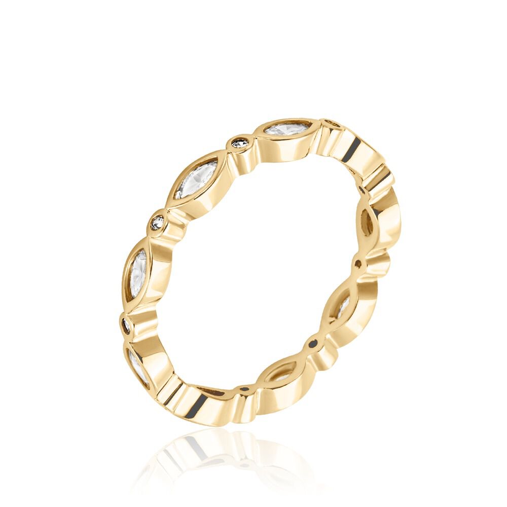 Bague Primavera Plaqué Or Jaune Oxyde De Zirconium - Bagues avec pierre Femme | Marc Orian