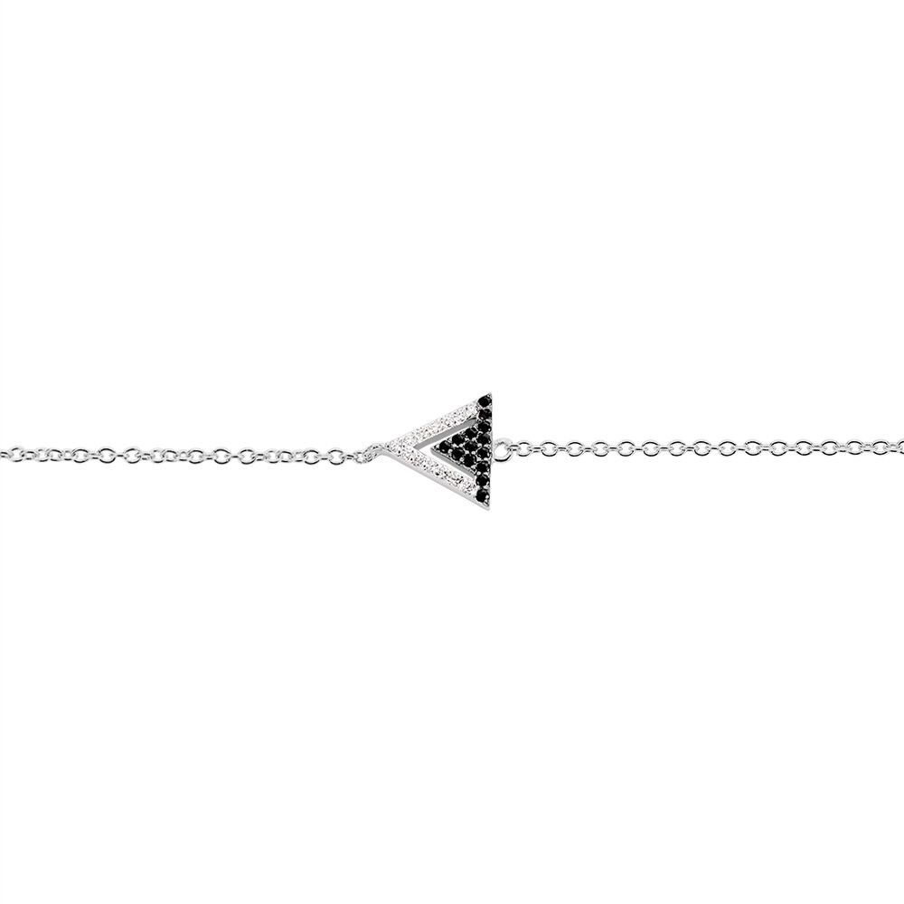 Bracelet Maelys Argent Blanc Oxyde De Zirconium - Bracelets chaînes Femme | Marc Orian