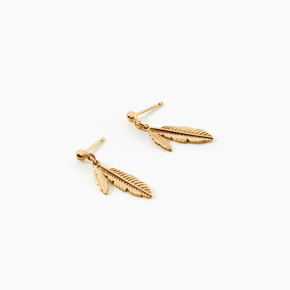 Boucles D'oreilles Pendantes Plaqu&eacute; Or Kai - Pendantes Femme | Marc Orian