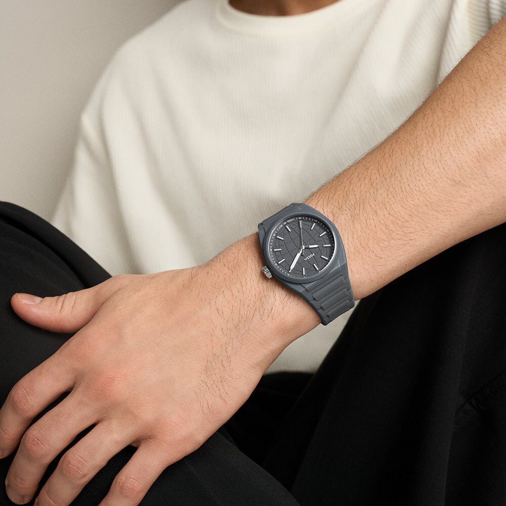 Montre Fossil Everett 3 Hand Gris - Montres &eacute;tanches Homme | Marc Orian
