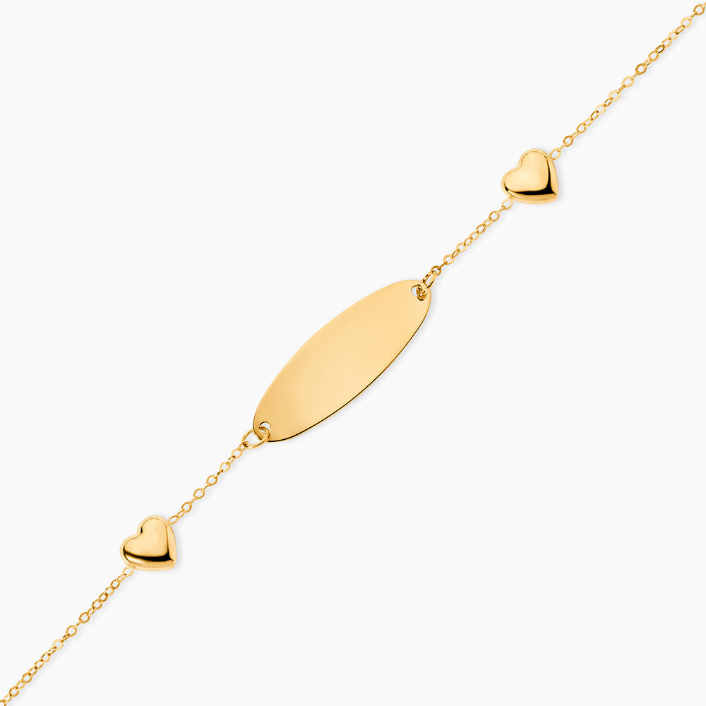 Bracelet Identit&eacute; Gaspardine Maille For&ccedil;at Or Jaune - Gourmettes Enfant | Marc Orian