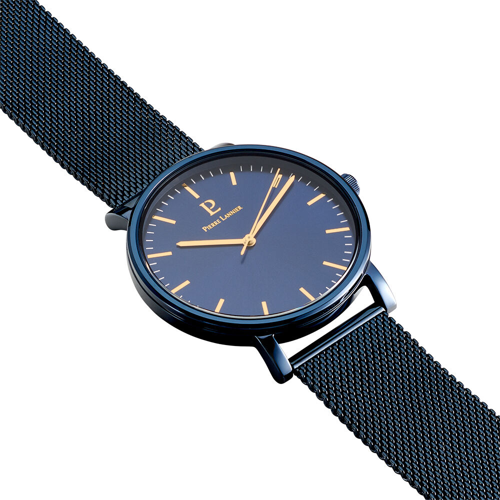 Coffret De Montre Pierre Lannier Essential Bleu - Montres classiques Homme | Marc Orian
