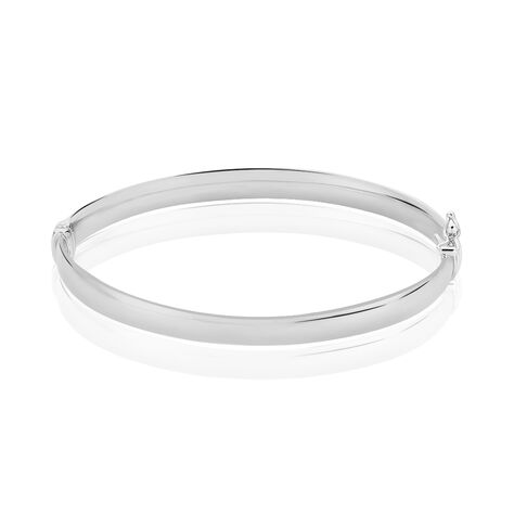 Bracelet Jonc Thaira Argent Blanc - Bracelets jonc Femme | Marc Orian