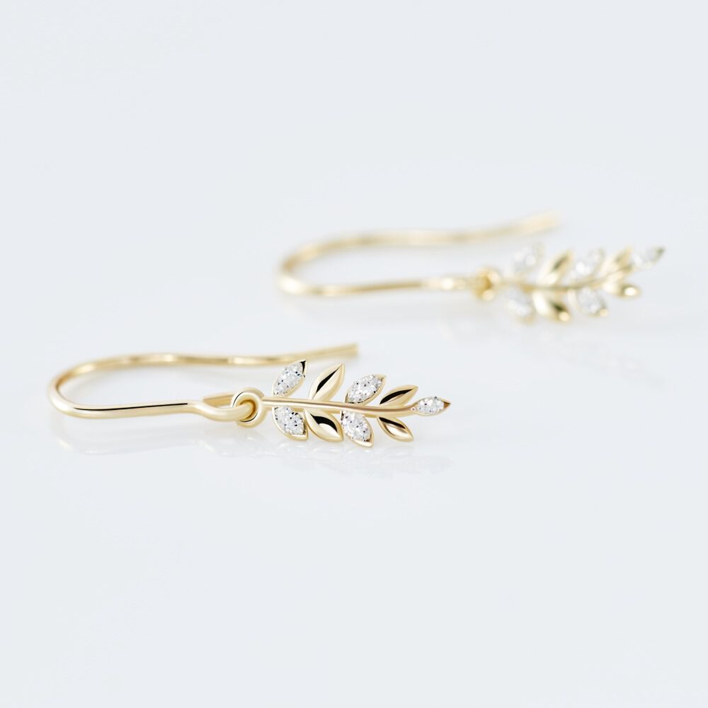 Boucles D'oreilles Pendantes Adansonia Or Jaune - Pendantes Femme | Marc Orian