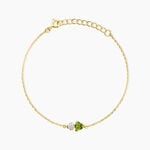 Bracelet Poem Argent Jaune P&eacute;ridot Oxyde De Zirconium - Bracelets fantaisie Femme | Marc Orian