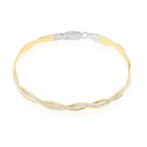Bracelet Anaiz Argent Bicolore - Bracelets mailles Femme | Marc Orian