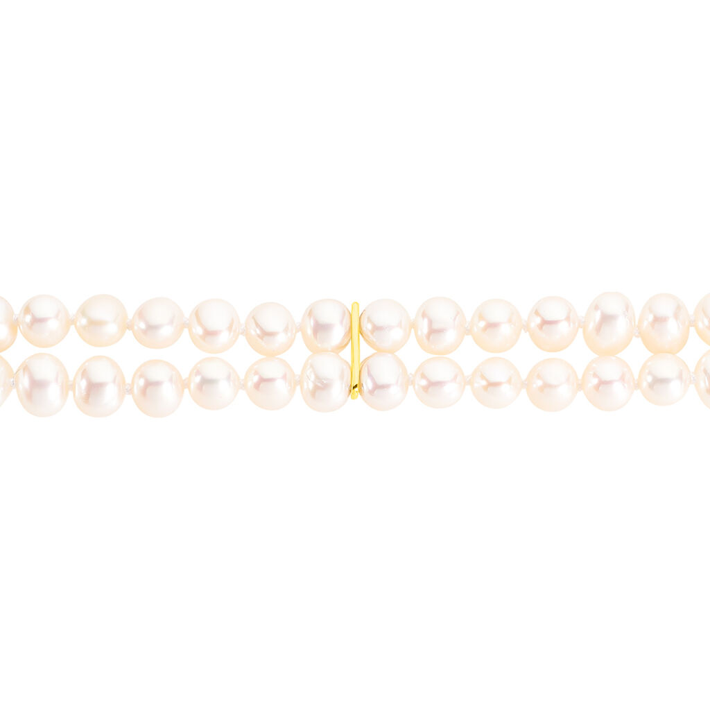 Bracelet Silene 2 Rangs Or Jaune Perle De Culture - Bracelets chaînes Femme | Marc Orian