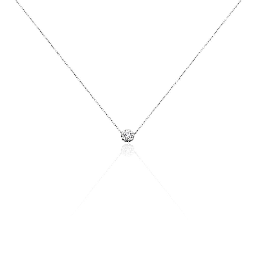 Collier Swanny Argent Blanc Oxyde De Zirconium - Colliers avec pierres Femme | Marc Orian