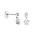 Boucles D'oreilles Puces Tibby Argent Blanc Oxyde De Zirconium - Puces Femme | Marc Orian