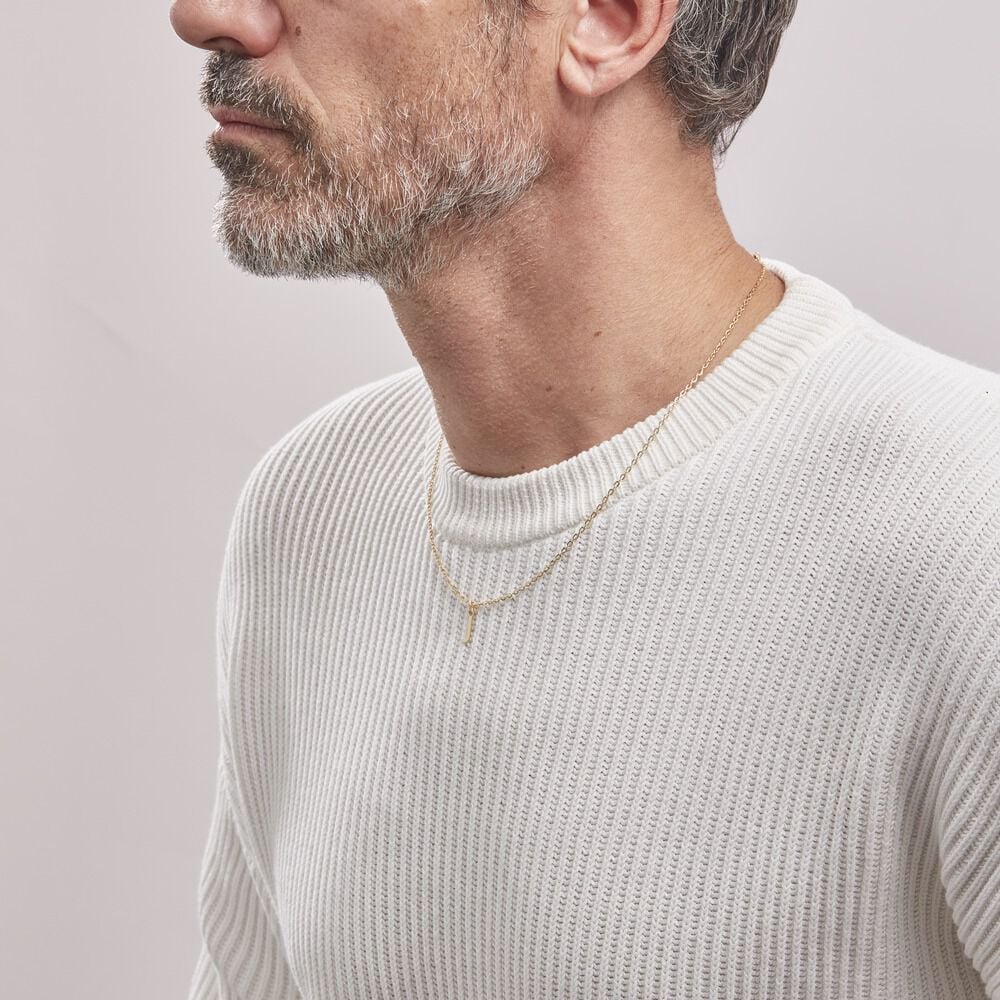 Pendentif Ionia Lettre Or Jaune - Pendentifs Famille | Marc Orian
