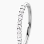 Alliance 849 Or Blanc Diamant - Alliances duo Femme | Marc Orian