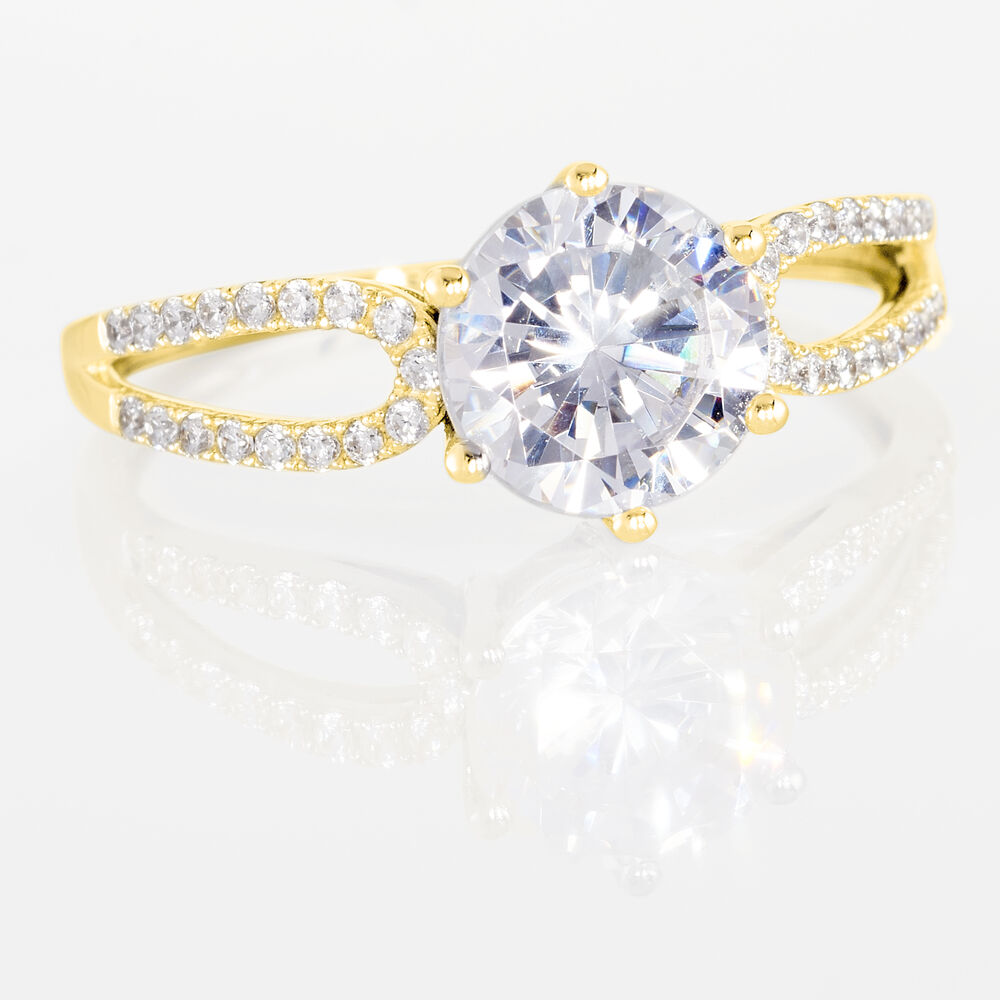 Bague Solitaire Alexendra Or Jaune Oxyde De Zirconium - Solitaires Femme | Marc Orian
