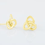 Boucles D'oreilles Puces Philine Fleur Or Jaune - Puces Femme | Marc Orian