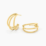 Cr&eacute;oles Maia Acier Dor&eacute; - Cr&eacute;oles Femme | Marc Orian