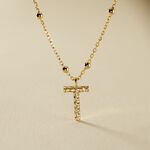 Collier Plaqu&eacute; Or Jaune Lettra - Colliers fantaisie Femme | Marc Orian