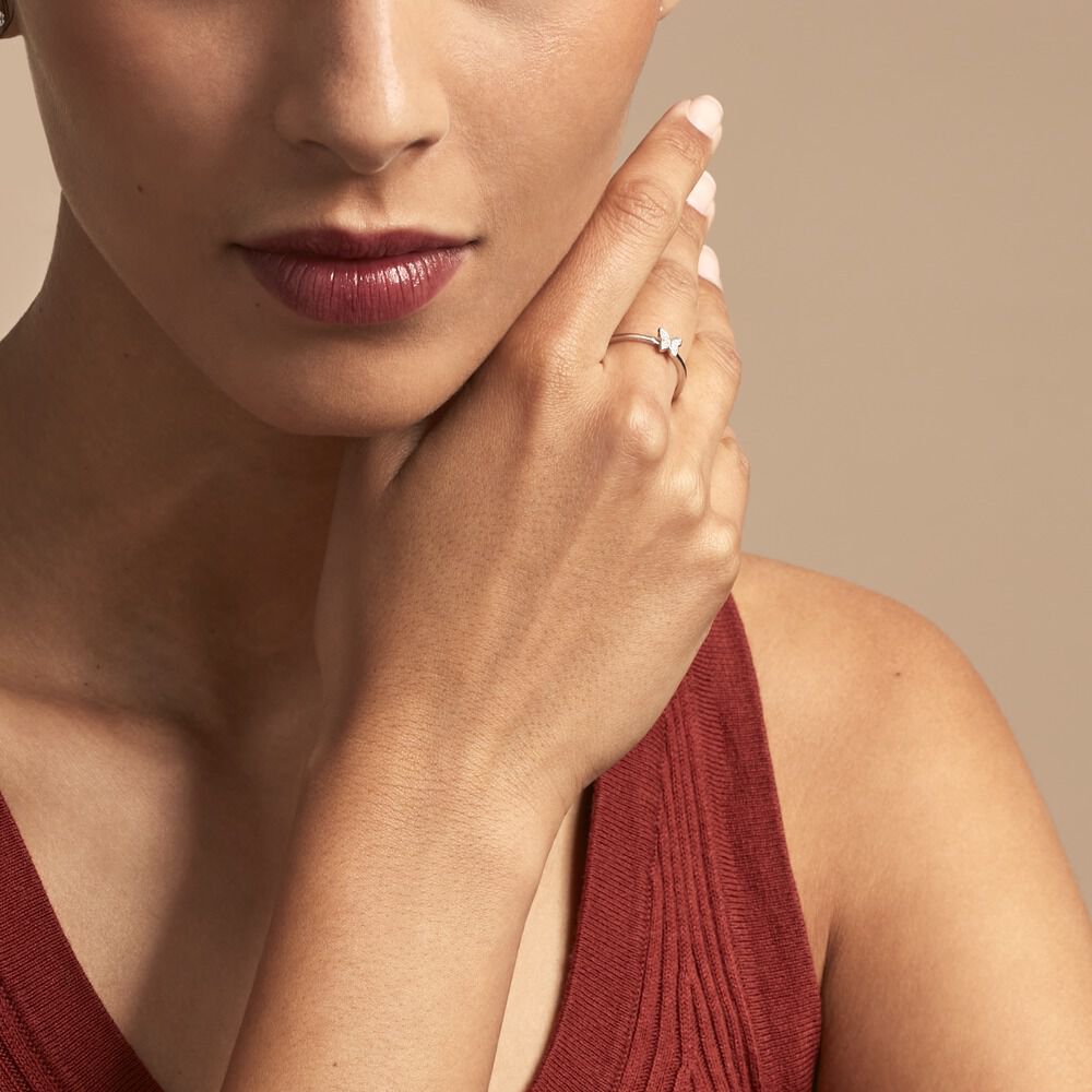 Bague Cadfan Argent Blanc Oxyde De Zirconium - Bagues avec pierre Femme | Marc Orian