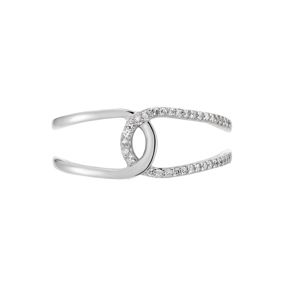 Bague Or Blanc Traci Diamants - Bagues pierres précieuses Femme | Marc Orian