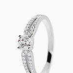 Bague Solitaire Katalina Or Blanc Diamant - Solitaires Femme | Marc Orian