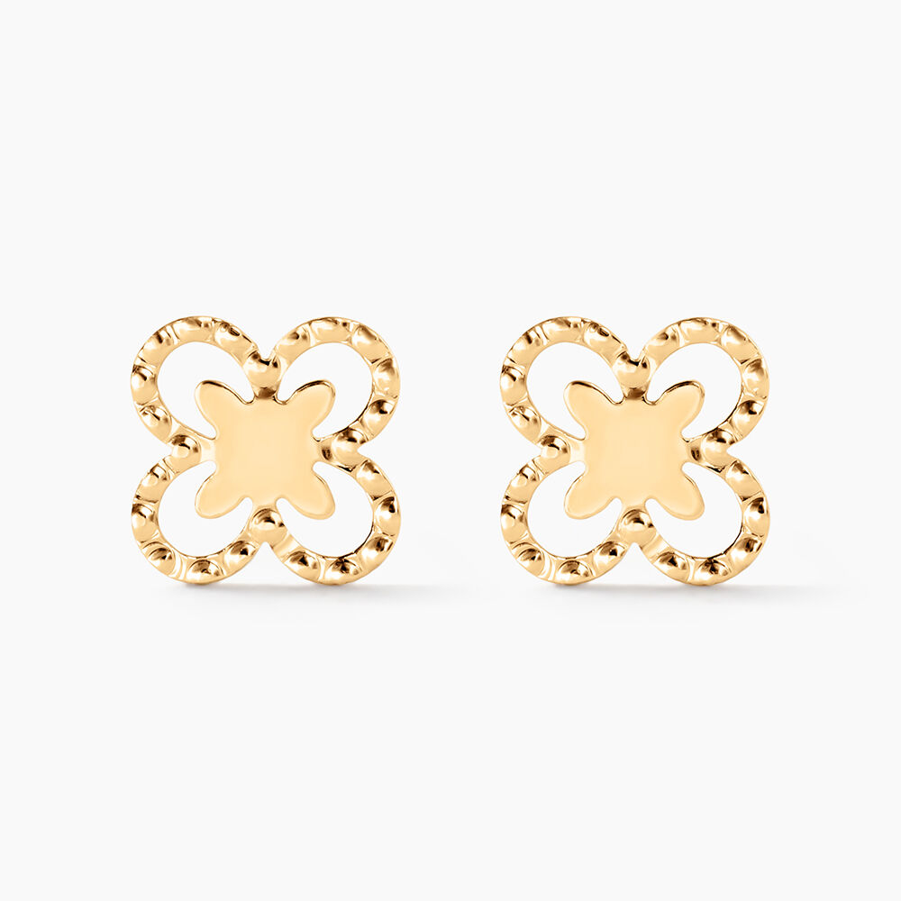Boucles D'Oreilles Puces Lyss Or Jaune - Puces Femme | Marc Orian