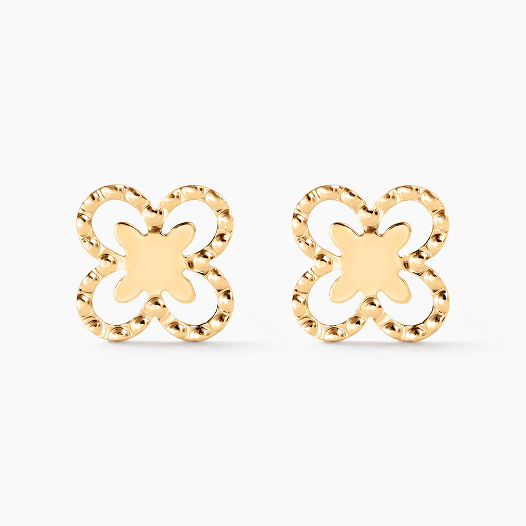 Boucles D'Oreilles Puces Lyss Or Jaune - Puces Femme | Marc Orian